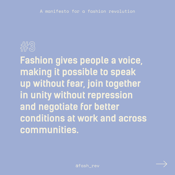 fashion revolution manifesto