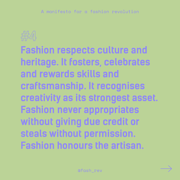 fashion revolution manifesto