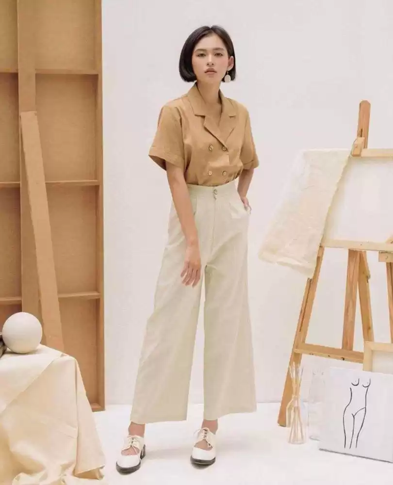 Loose linen pants