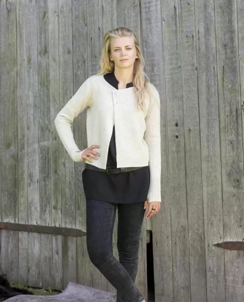 Wool wrap blazer