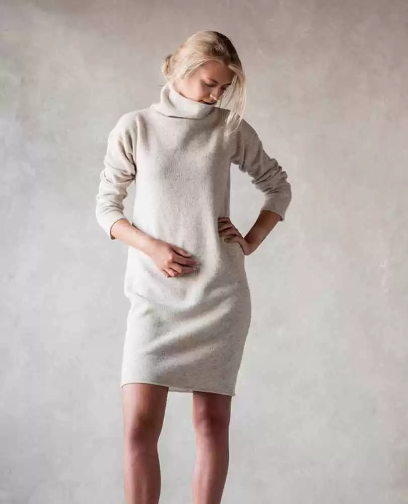 Wool jumper dress