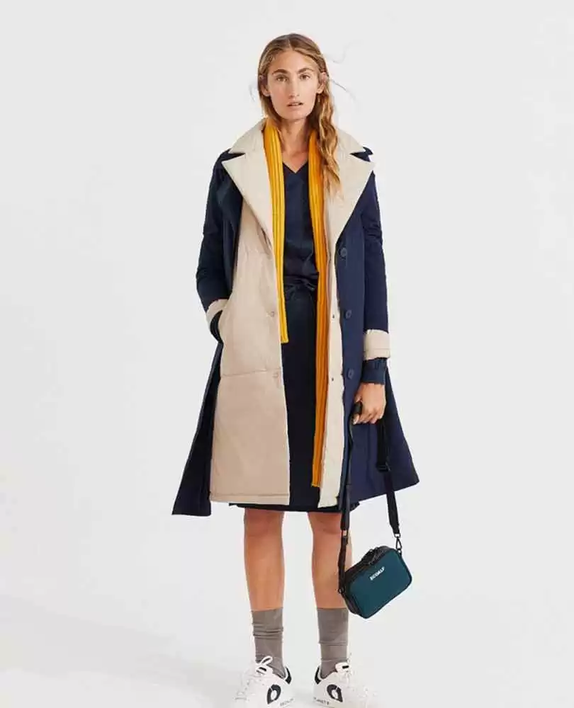 Versatile vegan trench coat