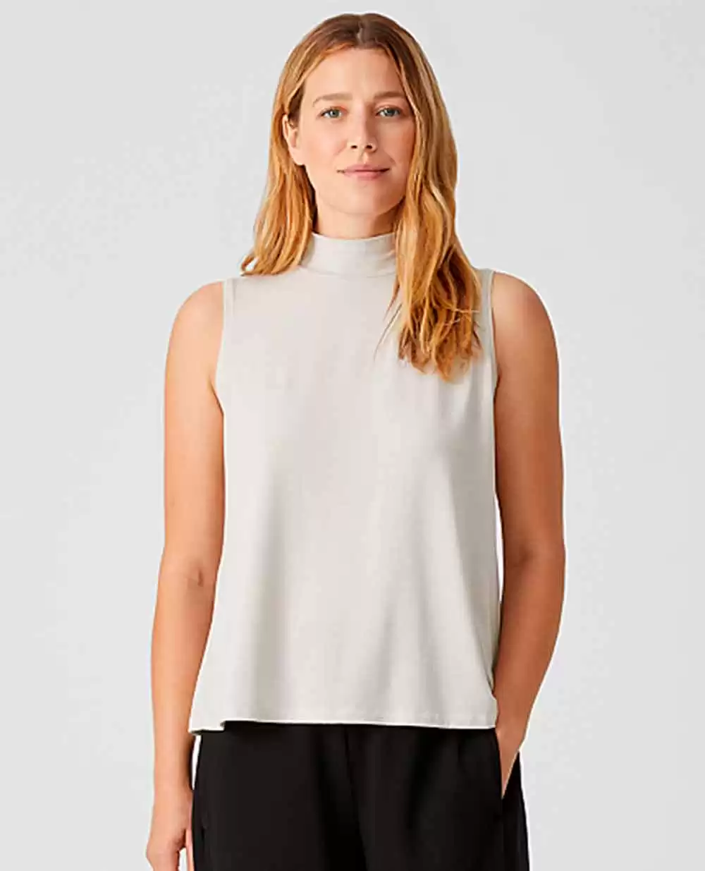 Tencel neck top