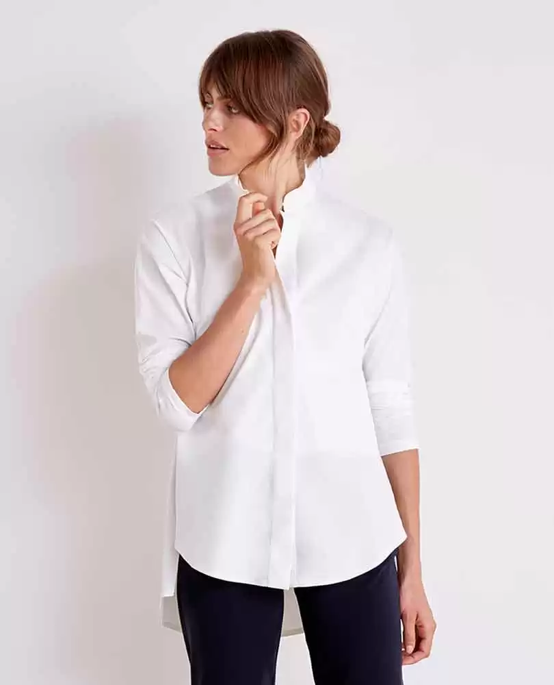 Technical silk shirt