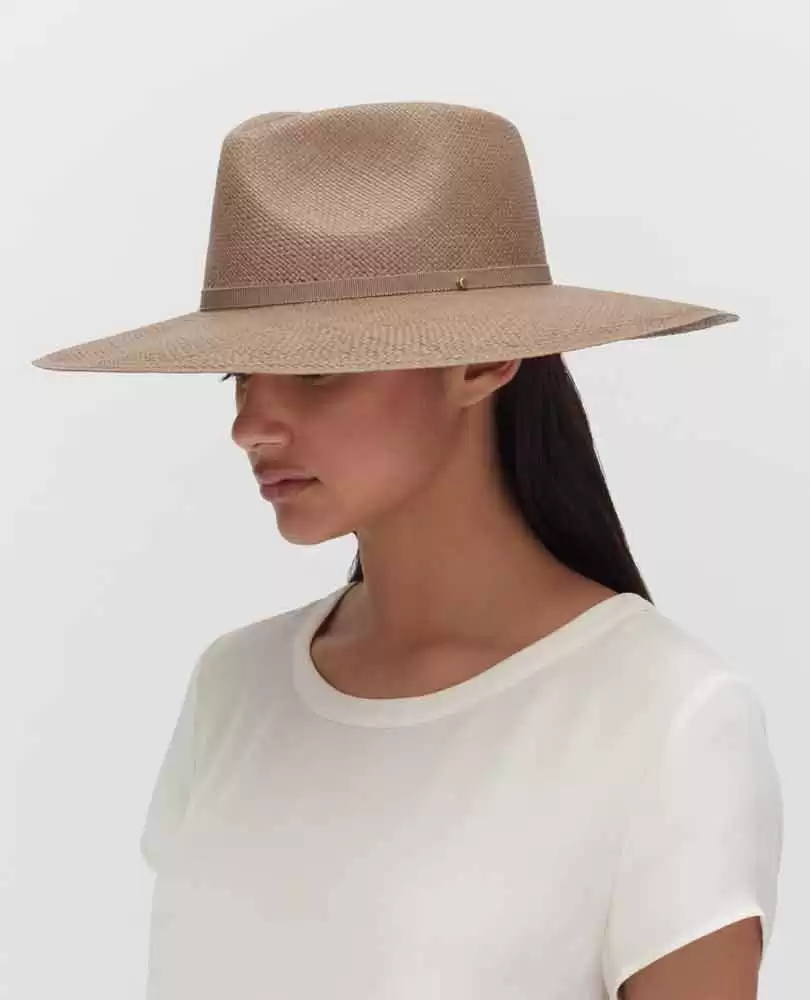 Wide brim panama hat