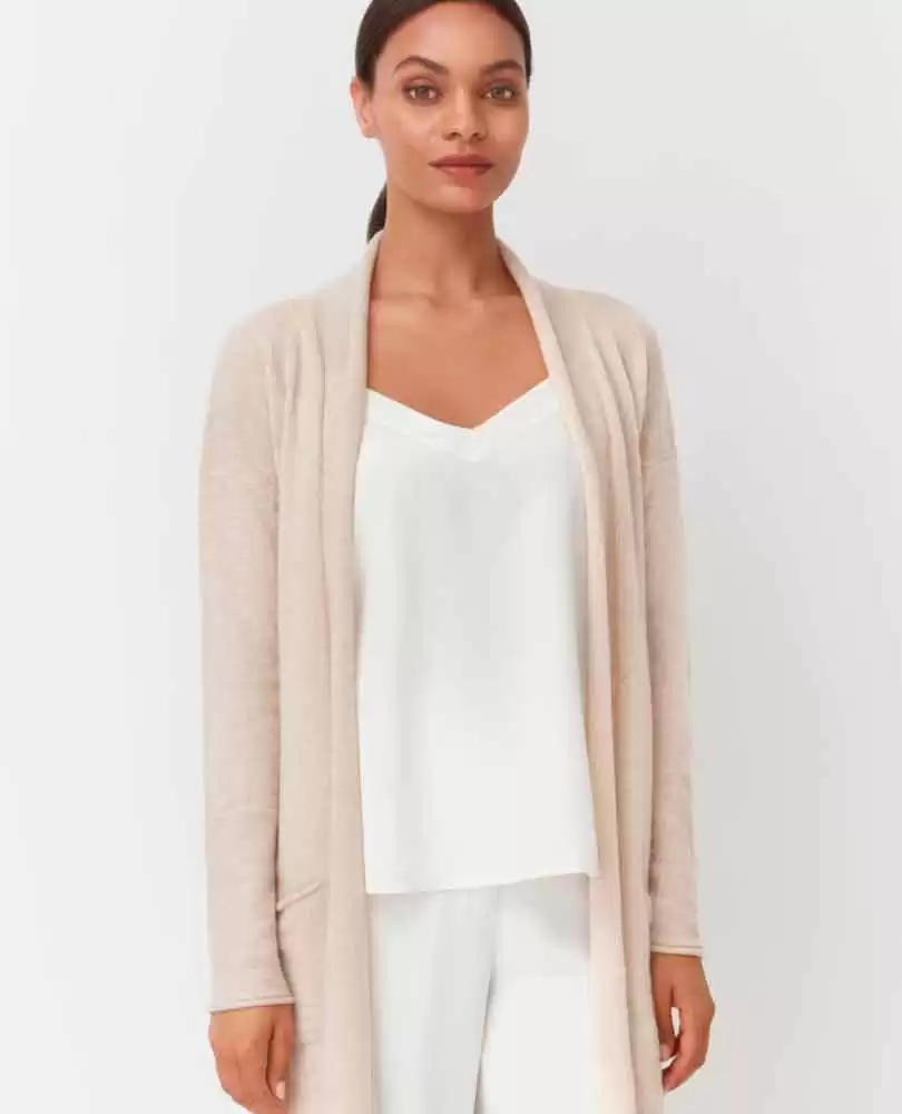 Cashmere long cardigan