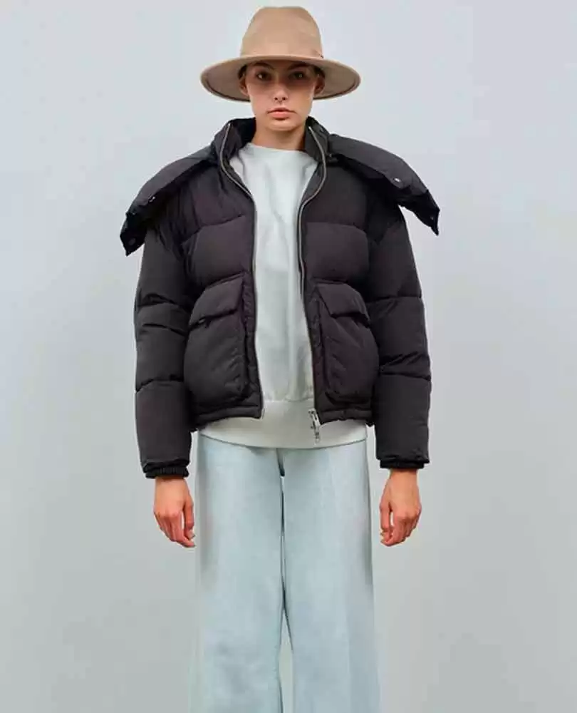 Cropped puffer jacket