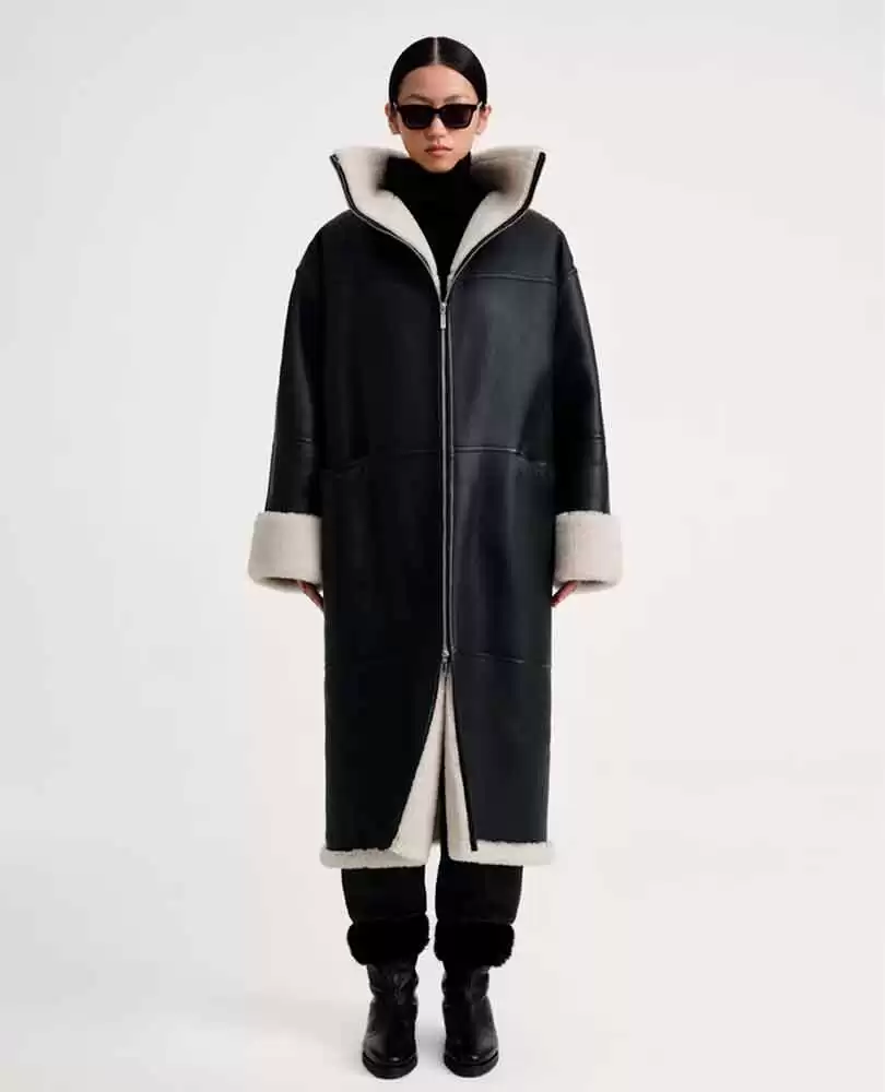 Signature shearling coat