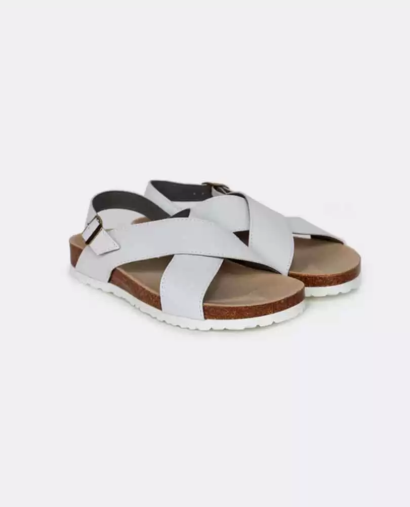 Appleskin cross strap sandals