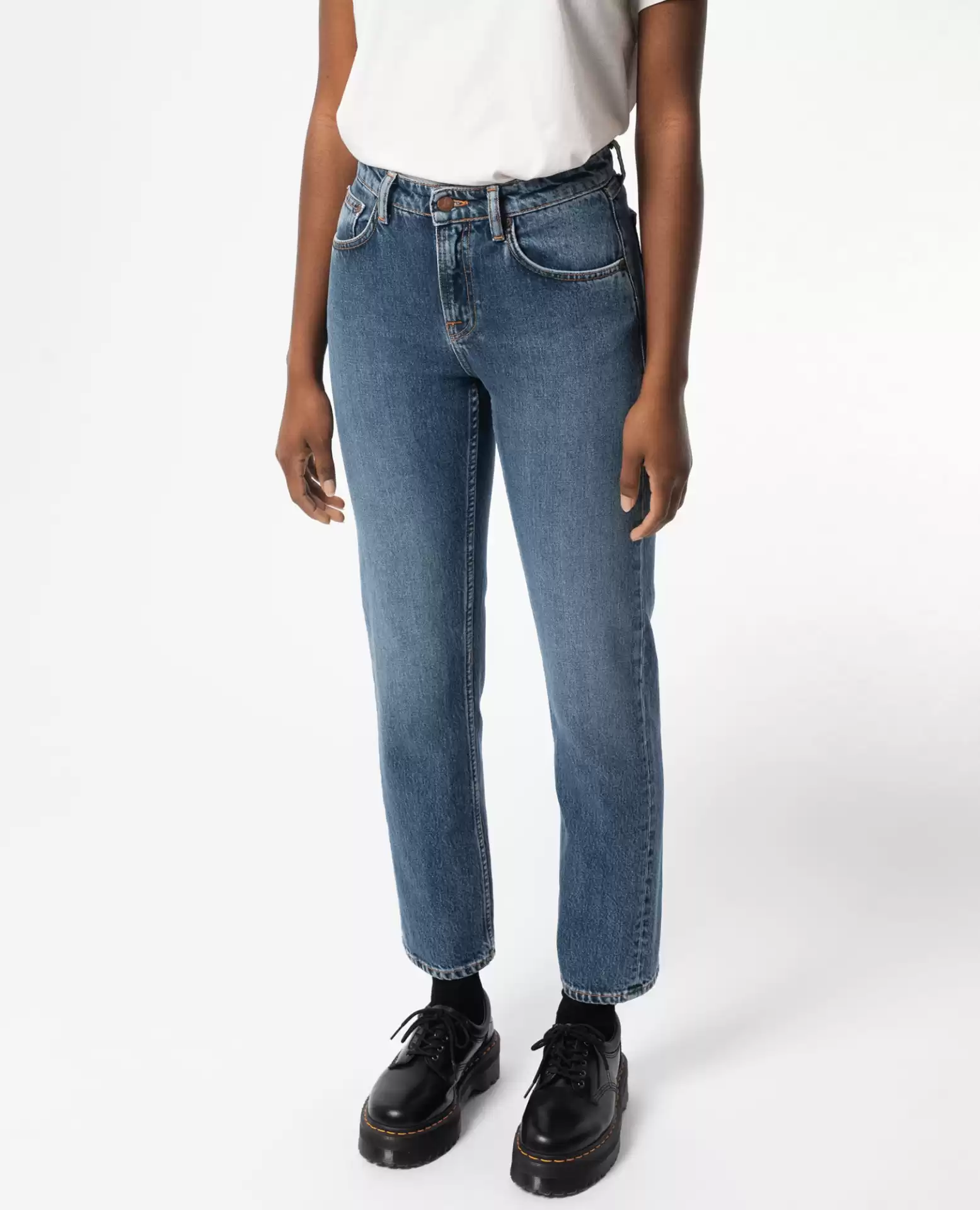 Organic straight jeans