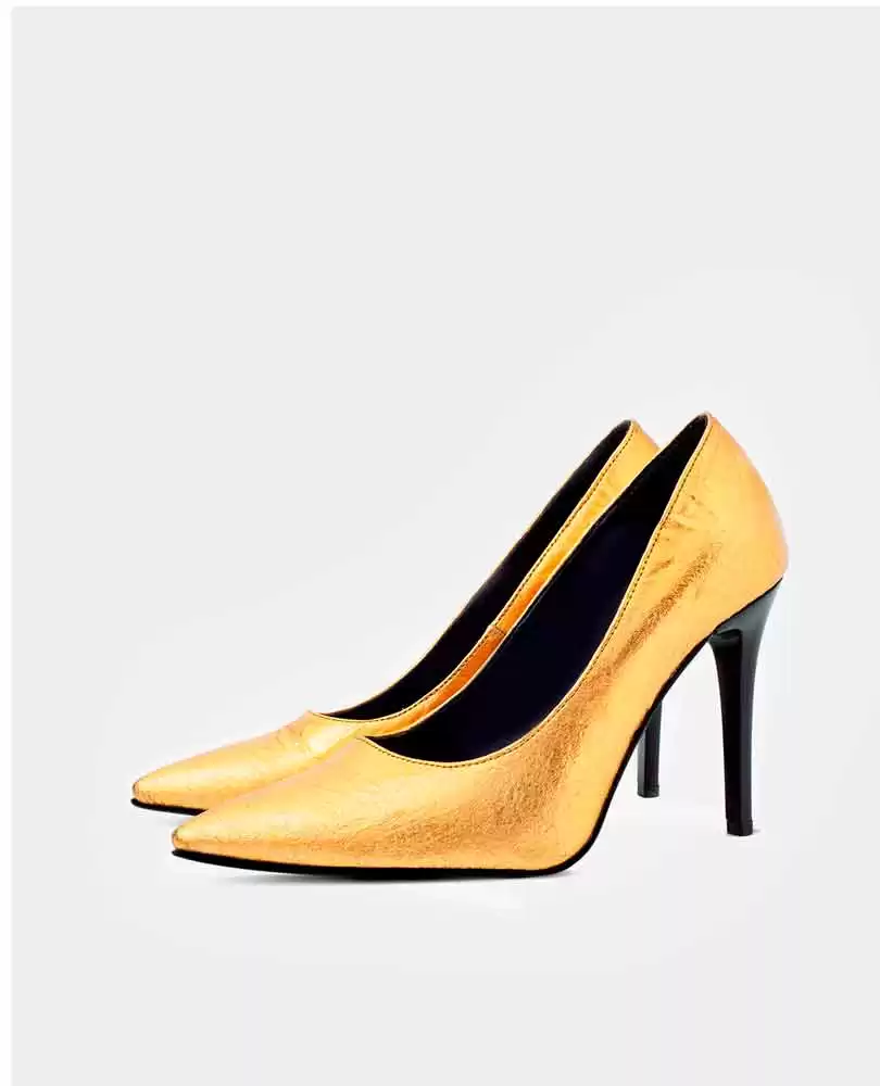 Goldie pinatex stilettos