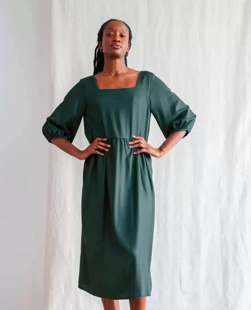 Sustainable viscose dress