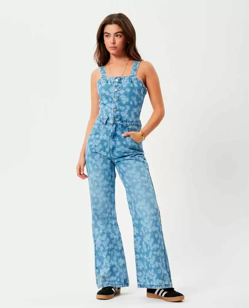 Hemp denim jumpsuit