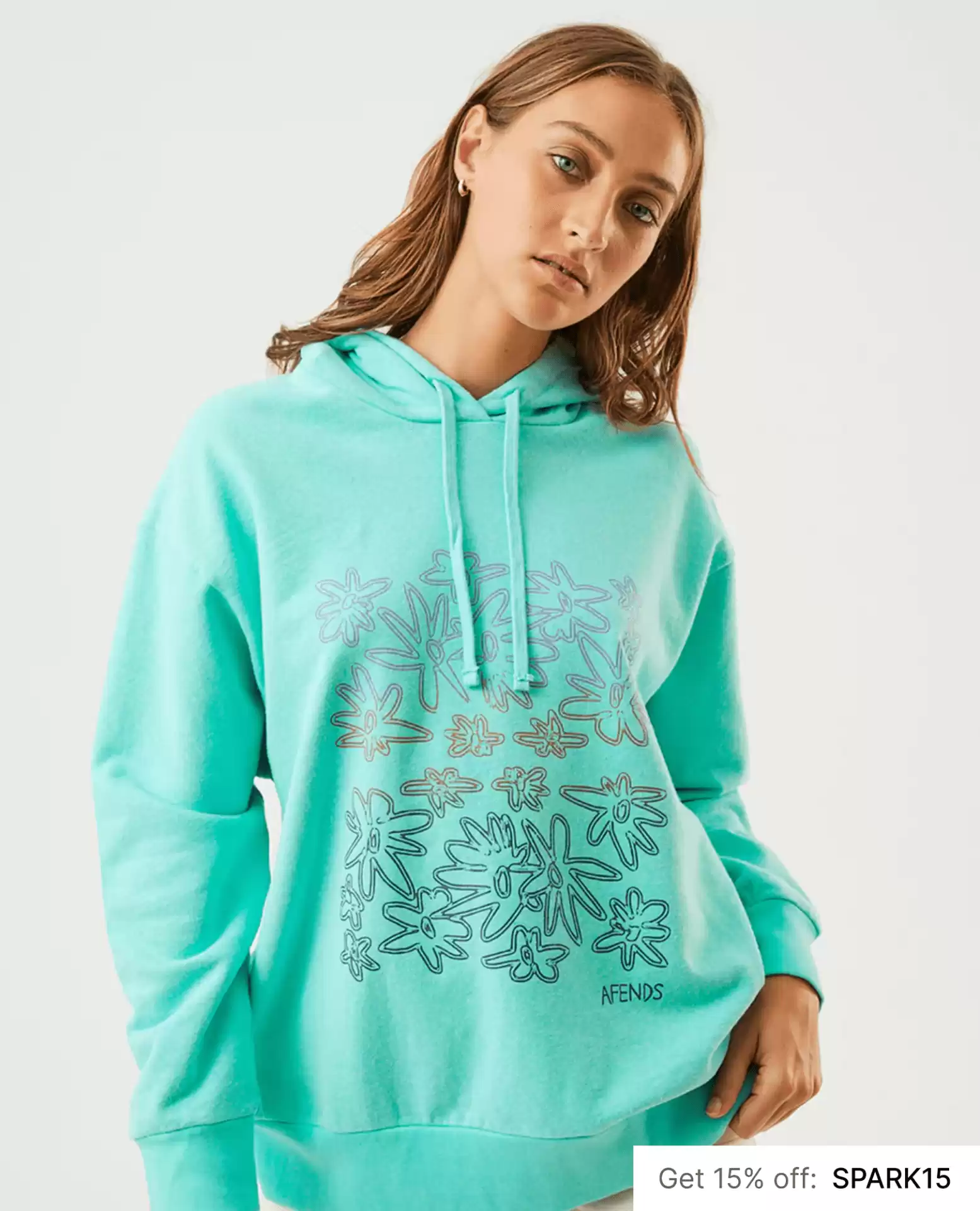 Hemp print hoodie