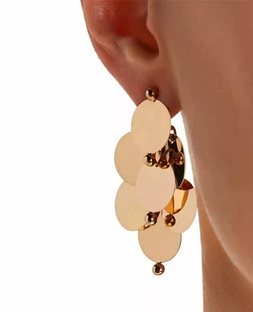 Dancing disc earrings