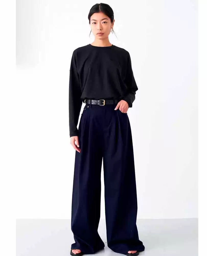 Britton navy trouser