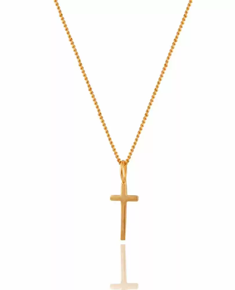 Cross charm necklace