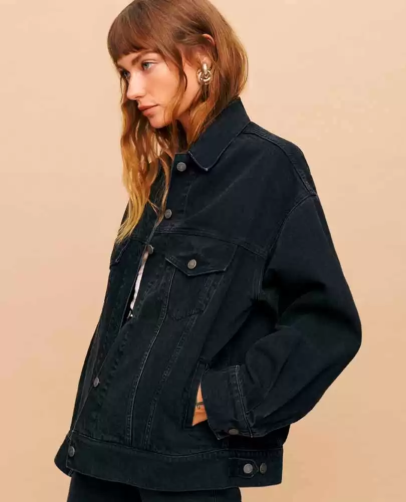 Oversized denim jacket