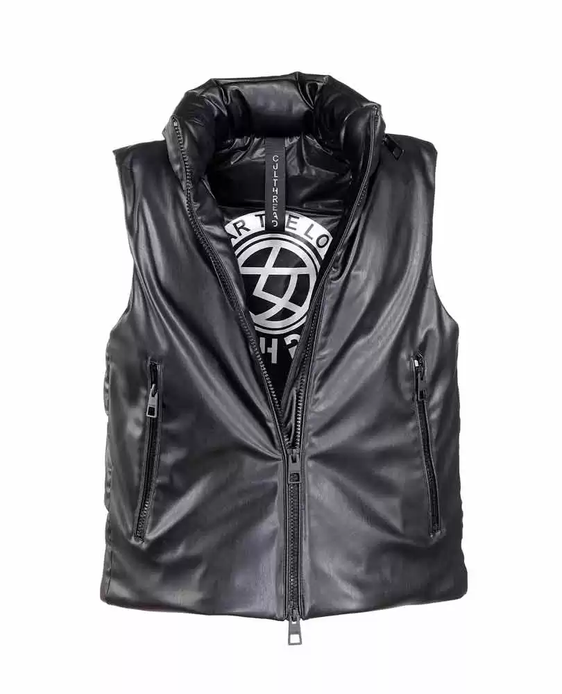 Sleeveless puffer jacket